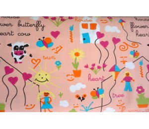 Jersey by Lots - Kinderzeichnung rosa